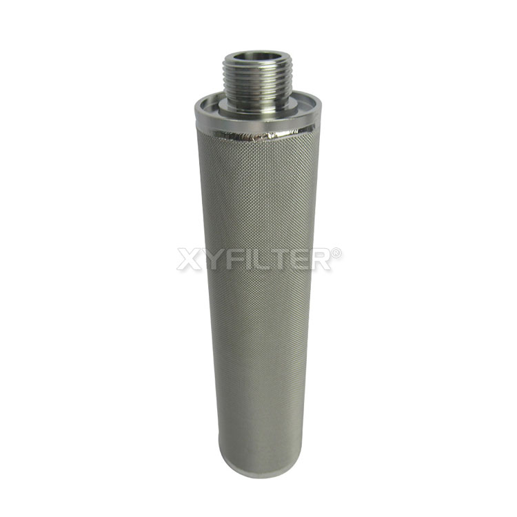 304 316 Stainless Steel Sintered Wire Mesh Filter Element For Chemical Oil And Water Filter Metal Si