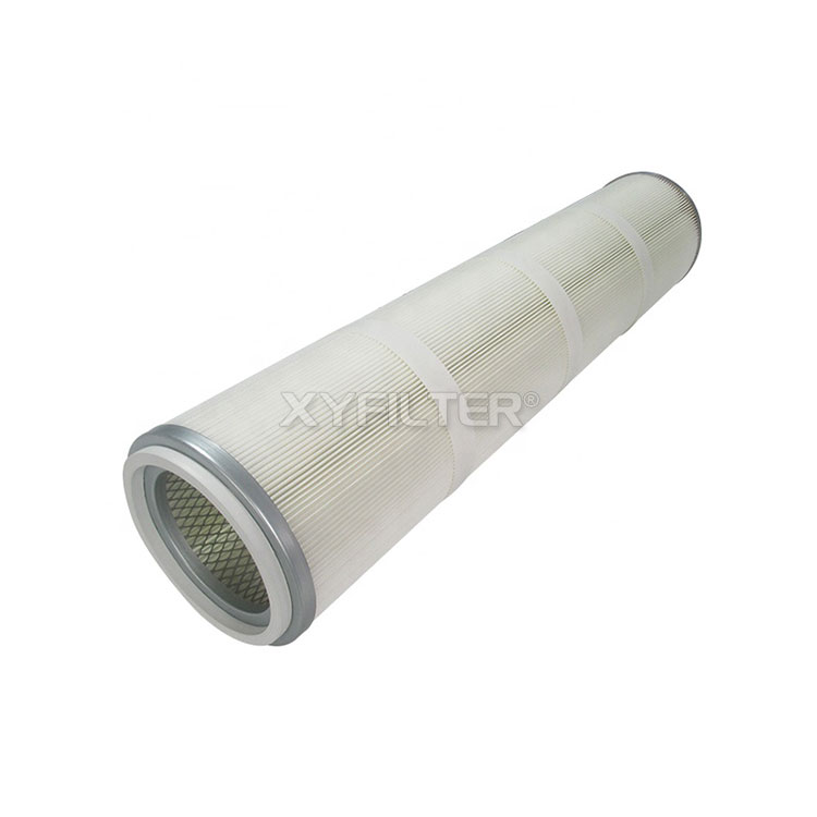 Customized Dust Collection Filter Cartridge Polyester Fiber Air Filter Shot Blasting Machine Air Fil